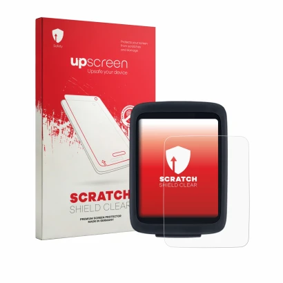 Face avant d’un emballage produit avec le logo de la marque upscreen. À côté, l’appareil Sigma BC 10.0 WL est représenté avec
