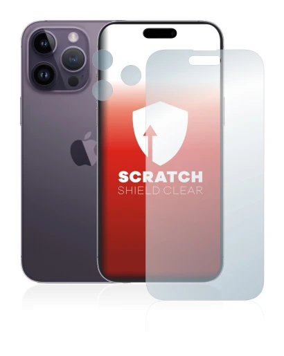 Image de l'appareil Apple iPhone 14 Pro Max (Avant+Caméra) avec une grande variété de protections d'écran.