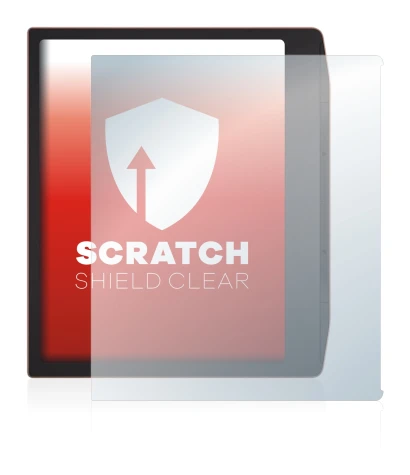 Image de l'appareil PocketBook Era avec une grande variété de protections d'écran.
