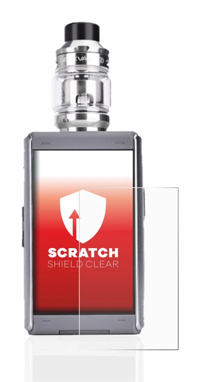 Image de l'appareil GeekVape T200 avec une grande variété de protections d'écran.