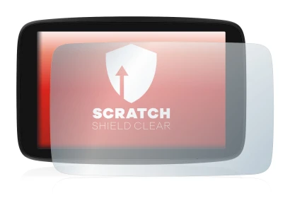 Image de l'appareil TomTom GO Exclusive avec une grande variété de protections d'écran.