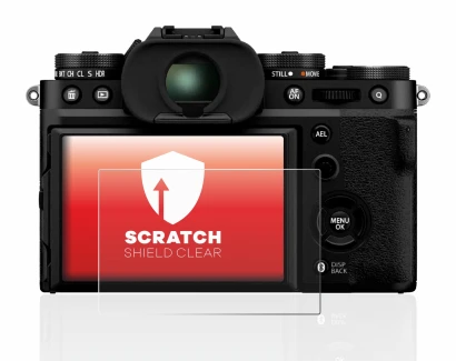 Image de l'appareil Fujifilm X-T5 avec une grande variété de protections d'écran.