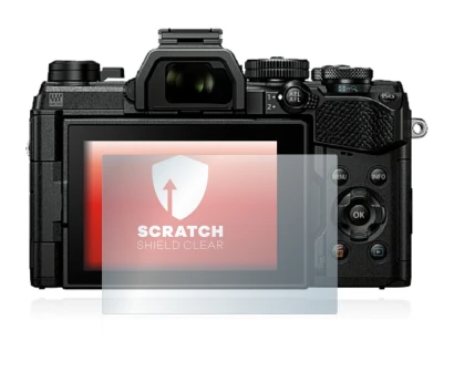 Image de l'appareil Olympus OM System OM-5 avec une grande variété de protections d'écran.