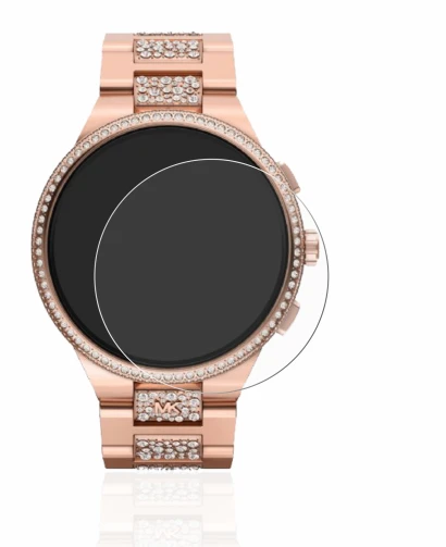Image de l'appareil Michael Kors Camille Gen 6 MKT5147 avec une grande variété de protections d'écran.