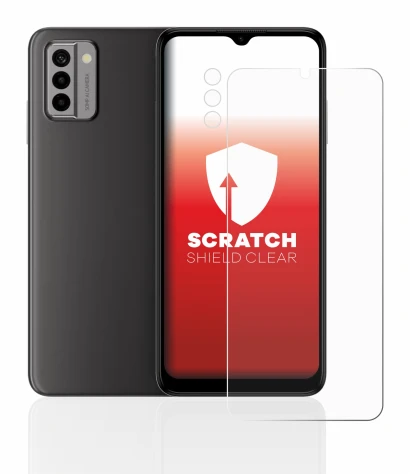 Image de l'appareil Nokia G22 (Avant+Caméra) avec une grande variété de protections d'écran.
