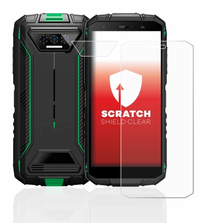 Image de l'appareil Doogee S41 Pro (Avant+Caméra) avec une grande variété de protections d'écran.