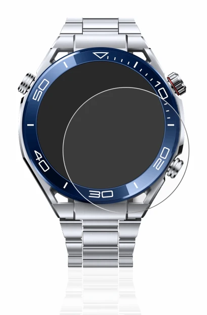 Image de l'appareil Huawei Watch Ultimate (48.5 mm) avec une grande variété de protections d'écran.