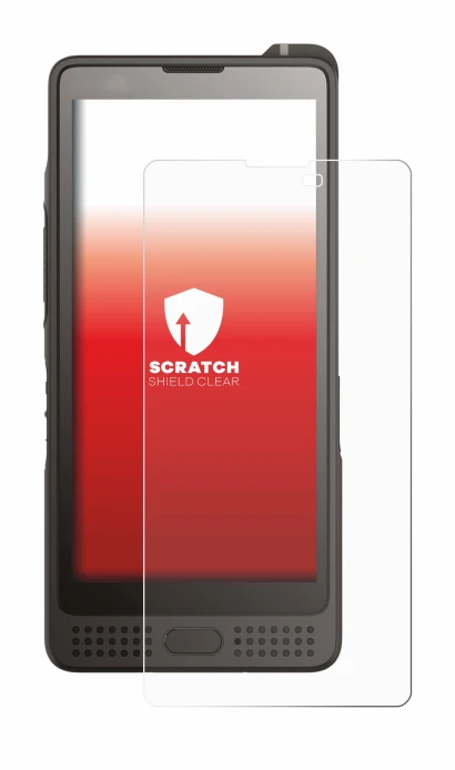 Image de l'appareil Sonim XP10 avec une grande variété de protections d'écran.