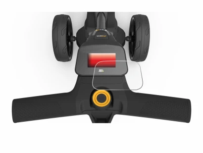 Image de l'appareil PowaKaddy FX3 avec une grande variété de protections d'écran.