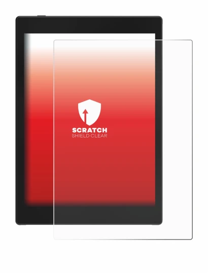 Image de l'appareil Boox Tab Mini C avec une grande variété de protections d'écran.