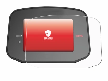Image de l'appareil PowaKaddy CT8 GPS avec une grande variété de protections d'écran.