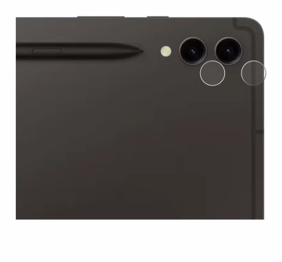 Image de l'appareil Samsung Galaxy Tab S9 Plus WiFi (Caméra UNIQUEMENT) avec une grande variété de protections d'écran.