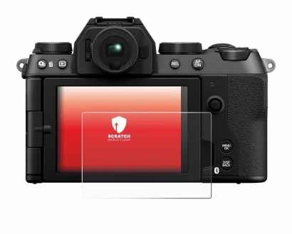 Image de l'appareil Fujifilm X-S20 avec une grande variété de protections d'écran.