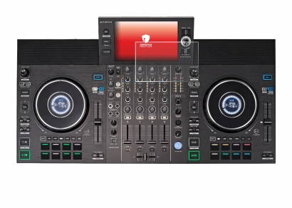 Image de l'appareil Denon DJ SC LIVE 4 avec une grande variété de protections d'écran.