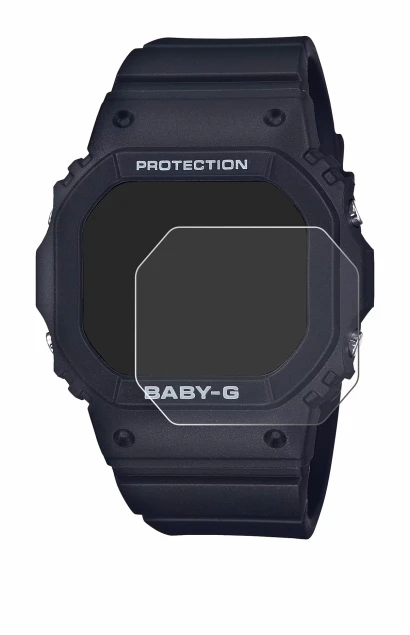 Image de l'appareil Casio Baby-G BGD-565 avec une grande variété de protections d'écran.