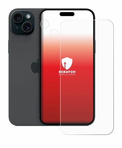 Image de l'appareil Apple iPhone 15 Plus (Avant+Caméra) avec une grande variété de protections d'écran.