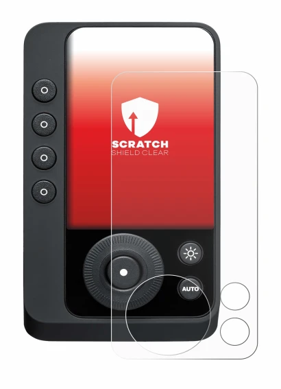 Image de l'appareil Profoto Connect Pro avec une grande variété de protections d'écran.