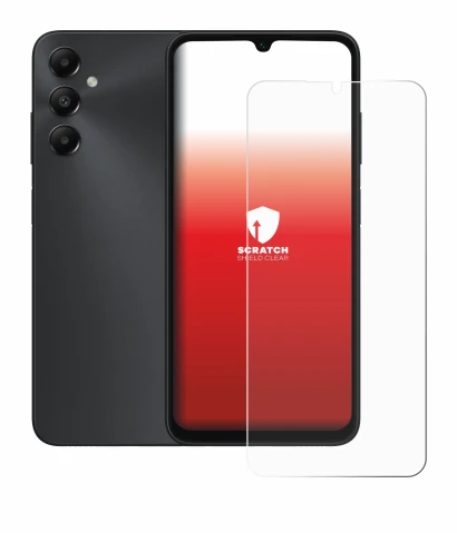 Image de l'appareil Samsung Galaxy A05s avec une grande variété de protections d'écran.