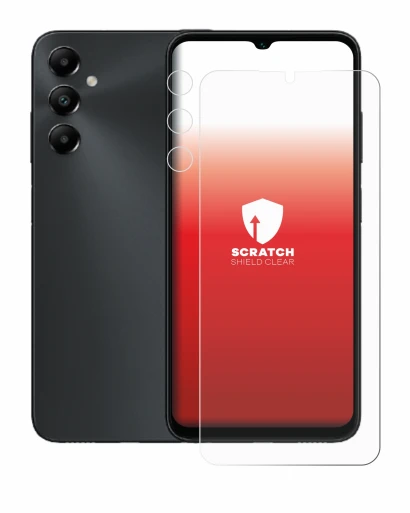 Image de l'appareil Samsung Galaxy A05s (Avant+Caméra) avec une grande variété de protections d'écran.