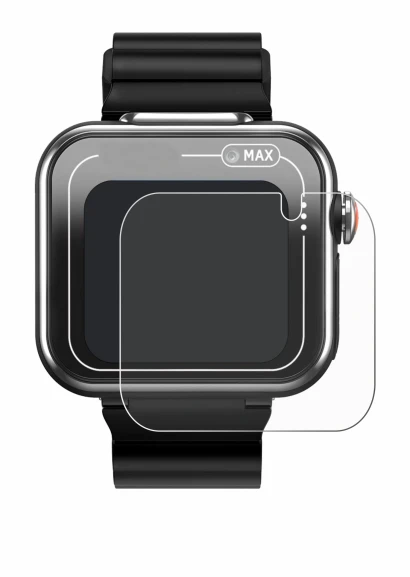 Image de l'appareil Vtech Kidizoom Smartwatch MAX avec une grande variété de protections d'écran.