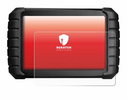 Image de l'appareil iCarsoft CR Max BT (2024) avec une grande variété de protections d'écran.
