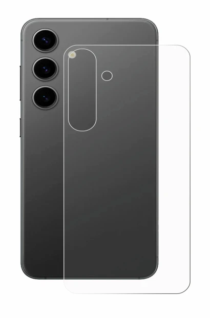 Image de l'appareil Samsung Galaxy S24 Plus (Arrière) avec une grande variété de protections d'écran.