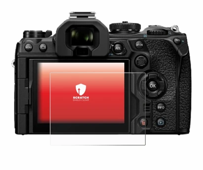 Image de l'appareil Olympus OM System OM-1 Mark II avec une grande variété de protections d'écran.