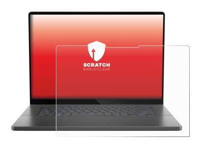 Image de l'appareil ASUS ROG Zephyrus G16 2024 avec une grande variété de protections d'écran.