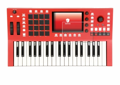 Image de l'appareil Akai Professional MPC Key 37 avec une grande variété de protections d'écran.
