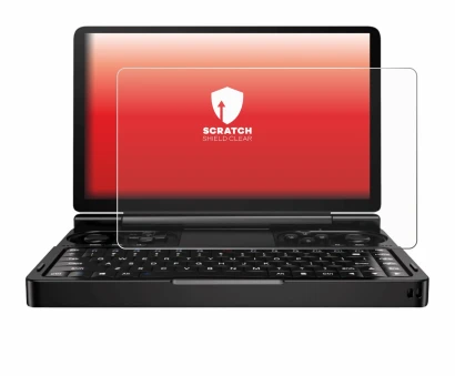 Image de l'appareil GPD Win Mini (2024) avec une grande variété de protections d'écran.