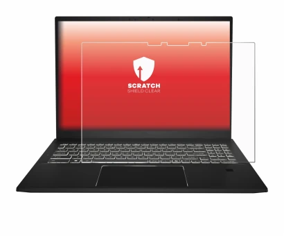 Image de l'appareil MSI Summit E16 AI Studio avec une grande variété de protections d'écran.