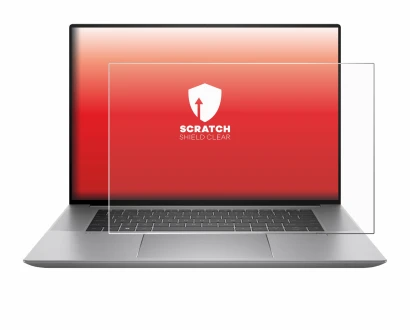 Image de l'appareil HP Zbook Studio 16 G10 avec une grande variété de protections d'écran.