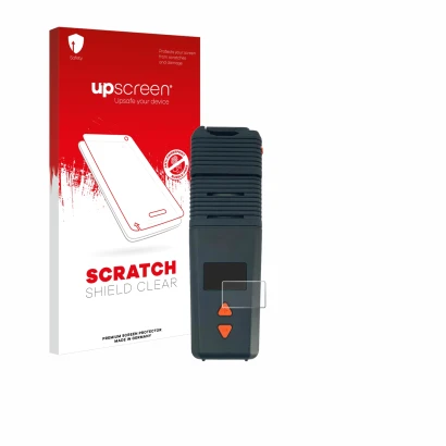 Face avant d’un emballage produit avec le logo de la marque upscreen. À côté, l’appareil Storz & Bickel Venty Vaporizer est re