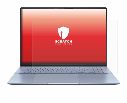 Image de l'appareil ASUS Vivobook S16 OLED S5606 avec une grande variété de protections d'écran.