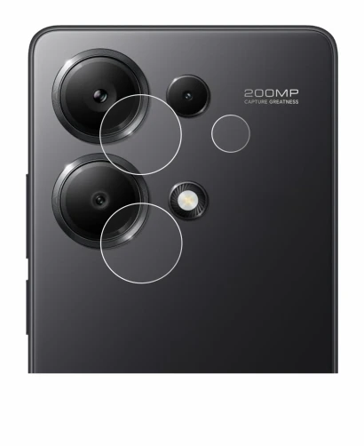Image de l'appareil Xiaomi Redmi Note 13 Pro 4G (Caméra UNIQUEMENT) avec une grande variété de protections d'écran.