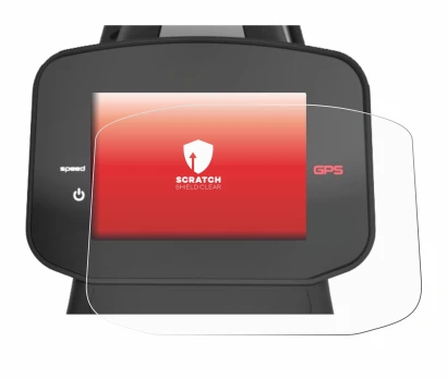 Image de l'appareil PowaKaddy FX7 GPS 3.5" avec une grande variété de protections d'écran.