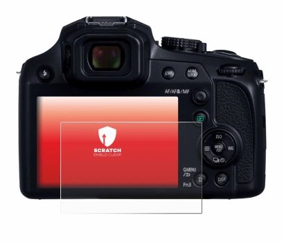 Image de l'appareil Panasonic Lumix DC-FZ82D avec une grande variété de protections d'écran.