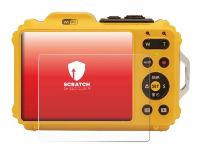 Image de l'appareil Kodak Pixpro WPZ2 avec une grande variété de protections d'écran.