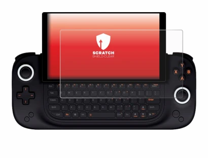 Image de l'appareil Ayaneo Slide avec une grande variété de protections d'écran.