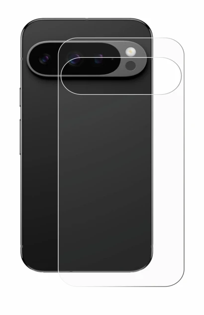 Image de l'appareil Google Pixel 9 Pro (Arrière) avec une grande variété de protections d'écran.