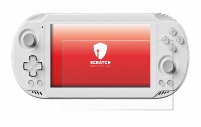 Image de l'appareil AYN Odin 2 Mini avec une grande variété de protections d'écran.
