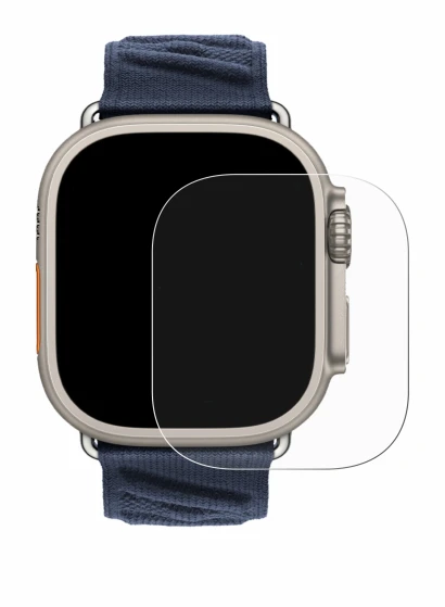 Image de l'appareil Apple Watch Hermès Ultra 2 avec une grande variété de protections d'écran.