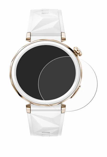Image de l'appareil Huawei Watch GT 5 Pro (42 mm) avec une grande variété de protections d'écran.