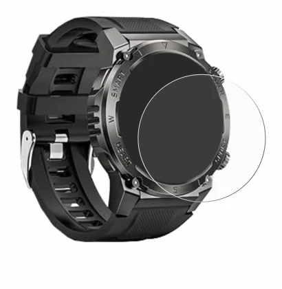 Image de l'appareil Dekelife G55 1.46" avec une grande variété de protections d'écran.