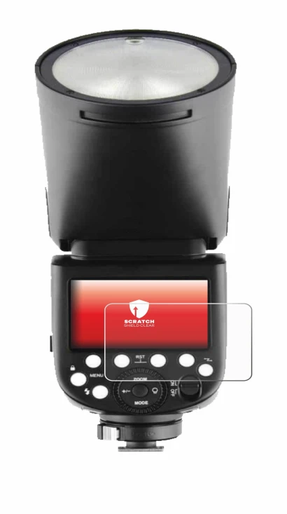 Image de l'appareil Godox TT685 II avec une grande variété de protections d'écran.