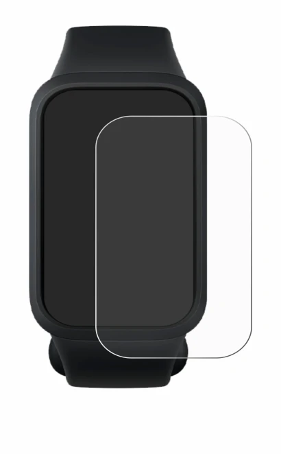 Image de l'appareil Xiaomi Smart Band 9 Active avec une grande variété de protections d'écran.