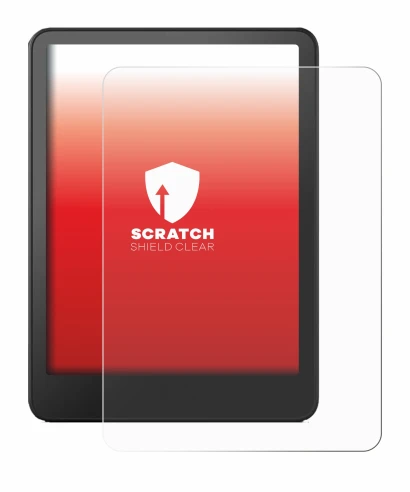 Image de l'appareil Amazon Kindle Paperwhite 2024 (12. Gen.) avec une grande variété de protections d'écran.