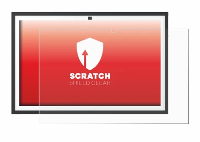Image de l'appareil Echo Show 21 avec une grande variété de protections d'écran.