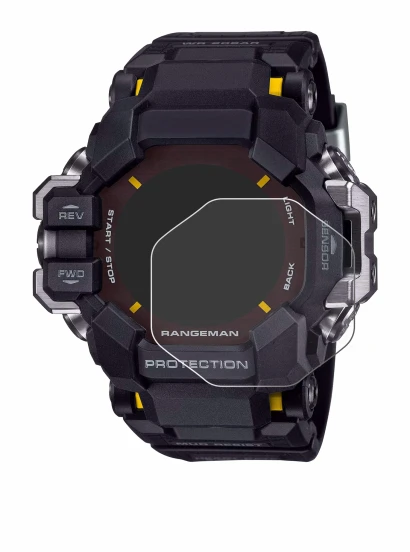 Image de l'appareil Casio G-Shock GPR-H 1000 avec une grande variété de protections d'écran.