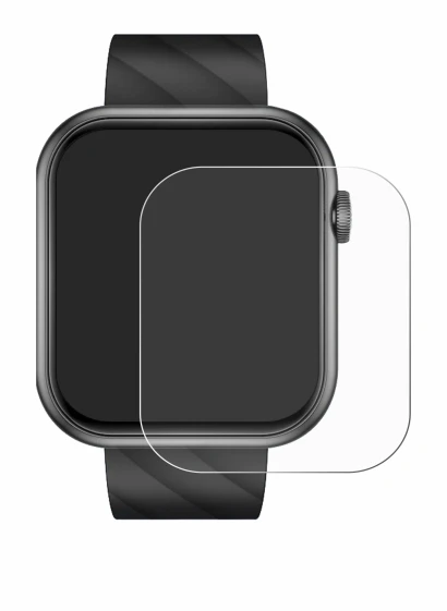 Image de l'appareil Bekomiya Smartwatch 2" avec une grande variété de protections d'écran.
